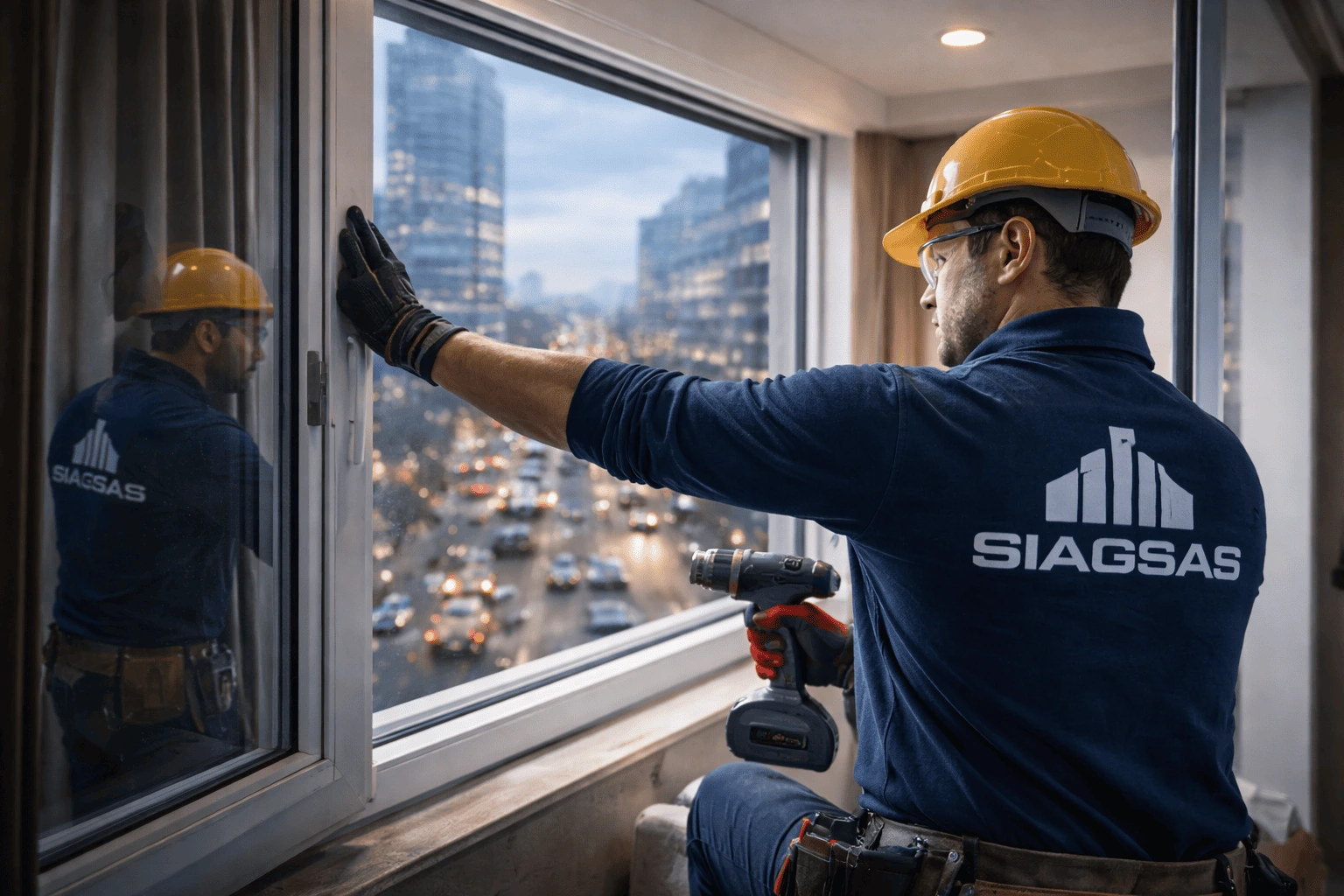 Fábrica de ventanas antirruido SIAGSAS en Bogotá con instalación profesional y sistemas termoacústicos